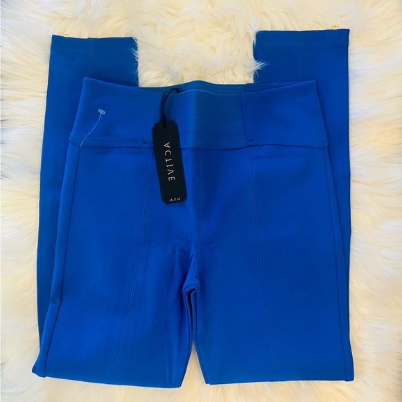 Woman’s Royal Blue Active Slim Stretch Leggings Zipper Ankle Length Pants NWT M - Picture 8 of 14